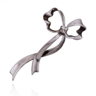 iffany & Co. Vintage Sterling Silver Pin Brooch Bow